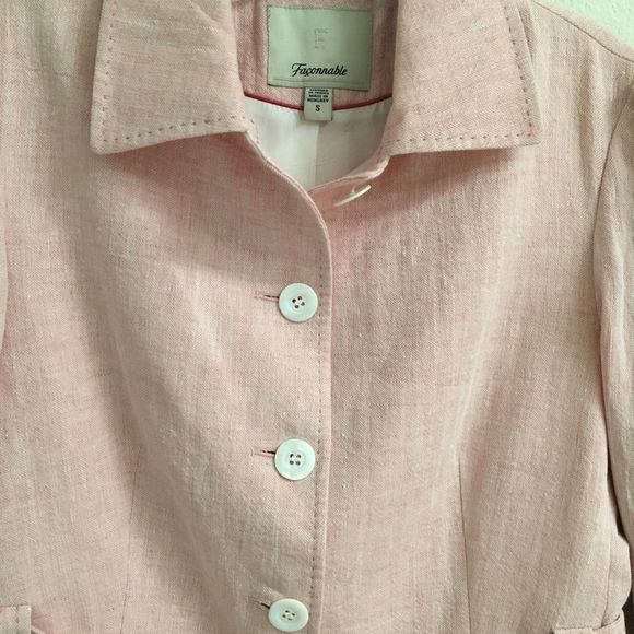 Façonnable Lena pink belt in blazer/jacket S - Picture 6 of 13